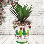 vasetto ceramica ''Scarpette Elfo''