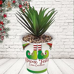 vasetto ceramica ''Scarpette Elfo''