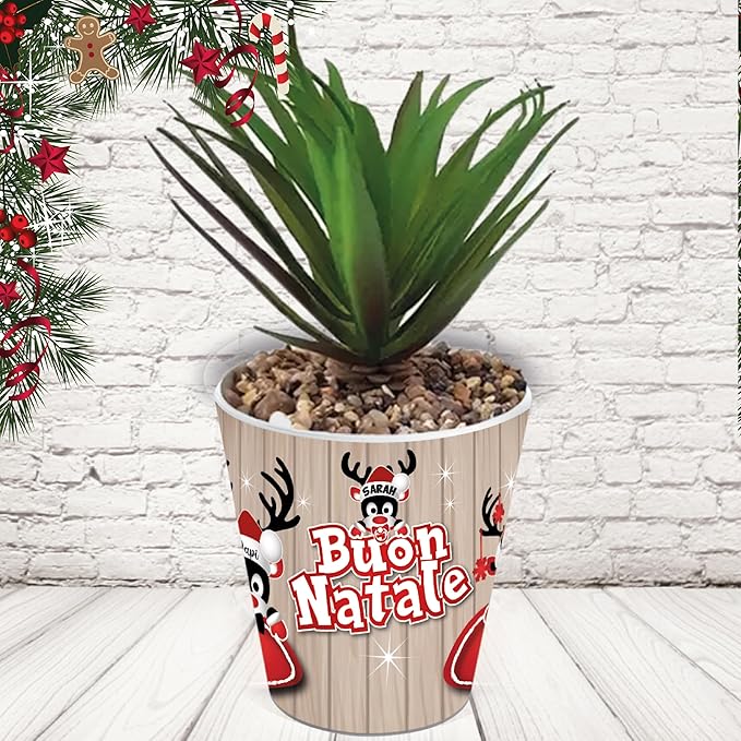 vasetto ceramica ''Renne Family''