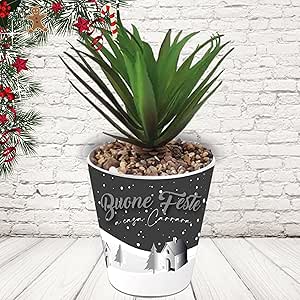 vasetto ceramica ''NEVE ALLA PORTA''