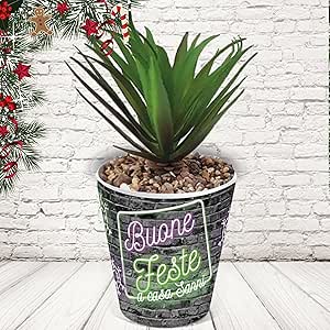 vasetto ceramica ''love christmas Neon''