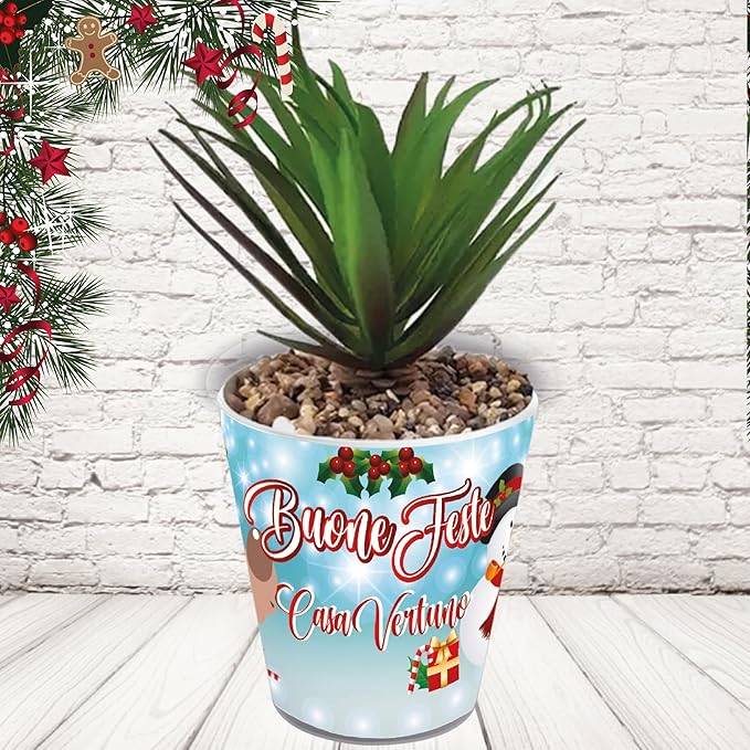 vasetto ceramica ''PUPAZZO CARTOON