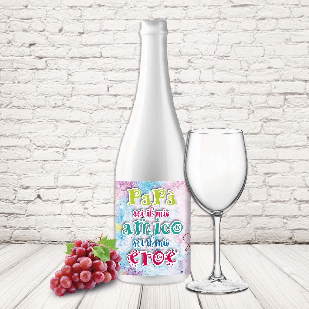 BOTTIGLIA PAPA ''DAD AMICO DAD EROE''