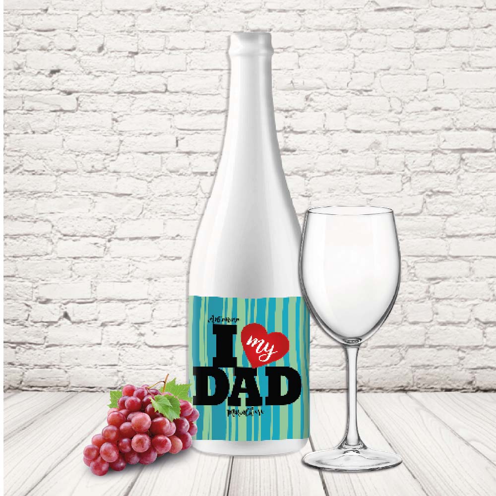 BOTTIGLIA PAPA ''i love my dad''