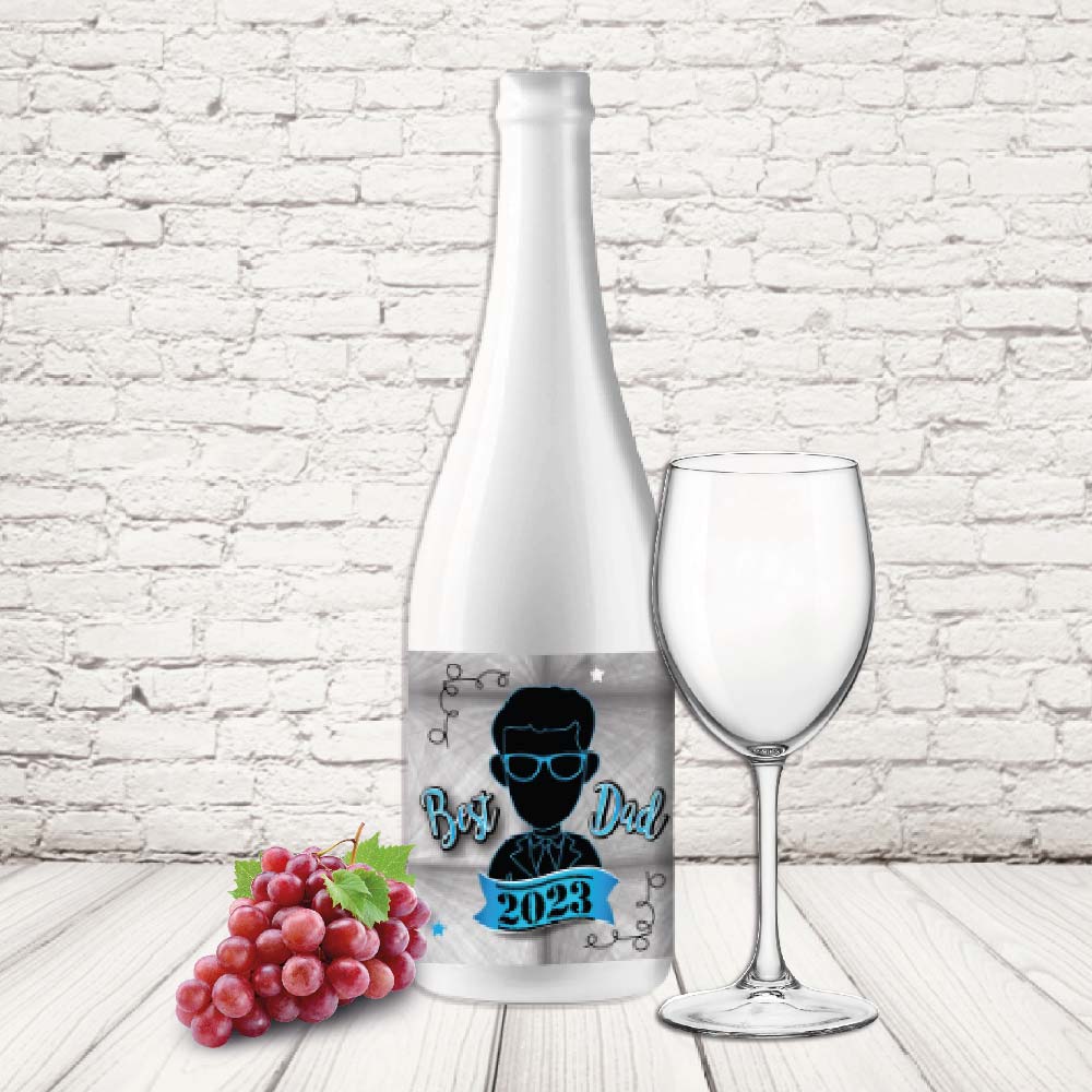 BOTTIGLIA PAPA ''BEST DAD OCCHIALI''