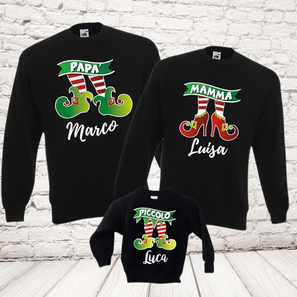 tris felpe ELF PIEDI Nere