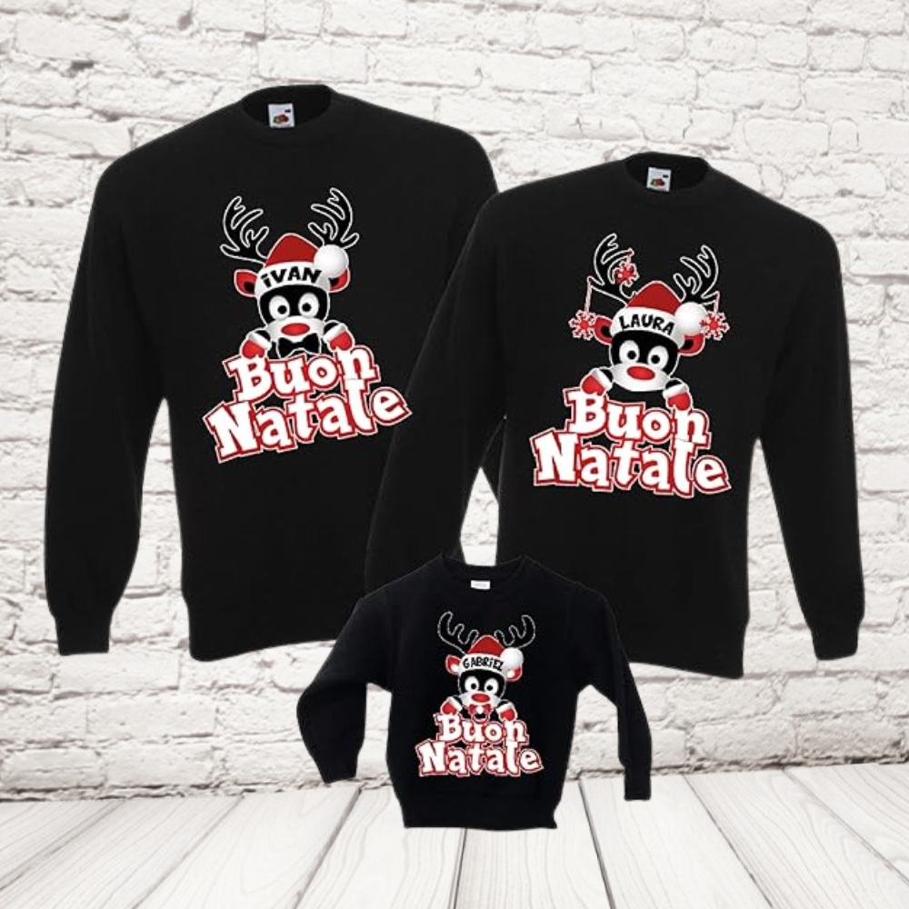 Tris Natale RENNE NERE