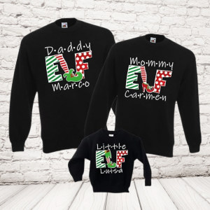 Tris Natale elf nero