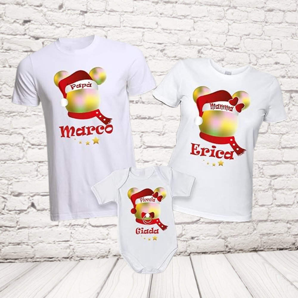 tris t-shirt topolino bianche