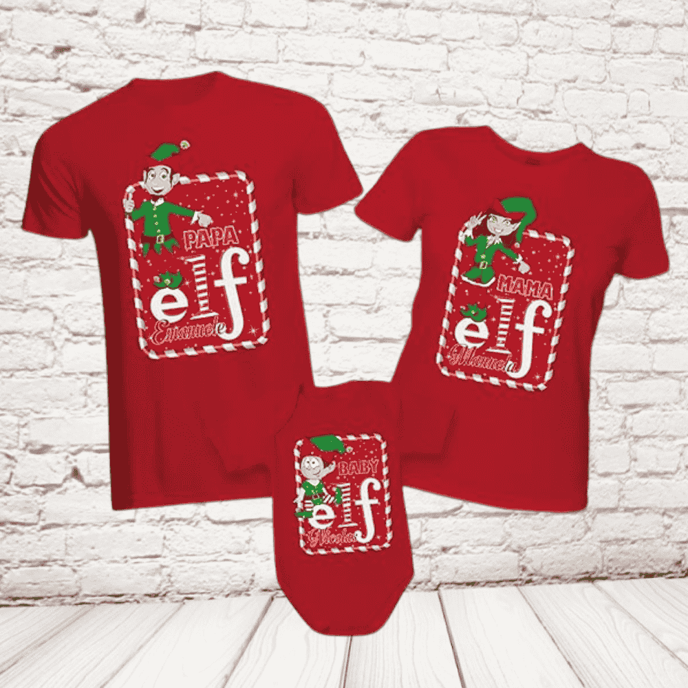 tris t-shirt elf rosse
