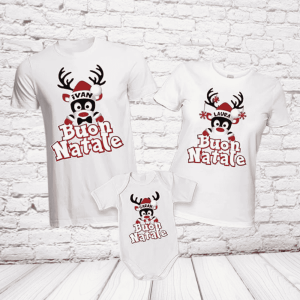 tris t-shirt renne bianche