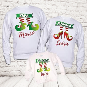 tris felpe ELF PIEDI Bianche