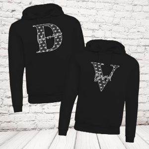 letter love felpe nere