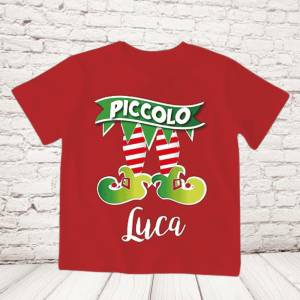 Elfetti piedini rosso bimbo