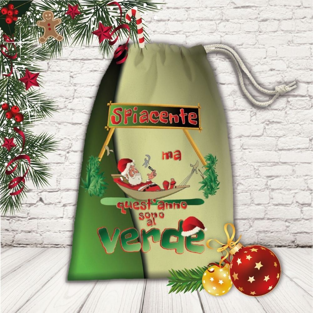 SACCO PORTA REGALI ''NATALE AL VERDE''