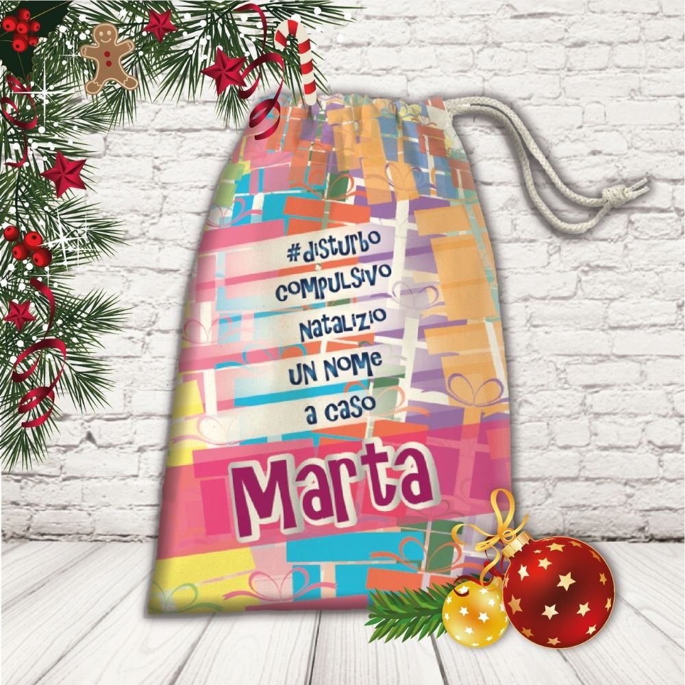 SACCO PORTA REGALI ''DISTURBO COMPULSIVO NATALIZIO''