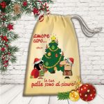 SACCO PORTA REGALI ''PALLE AL SICURO''