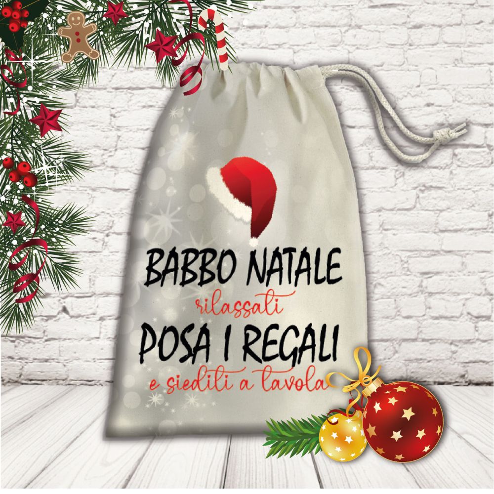 sacco regali ''POSA I REGALI''