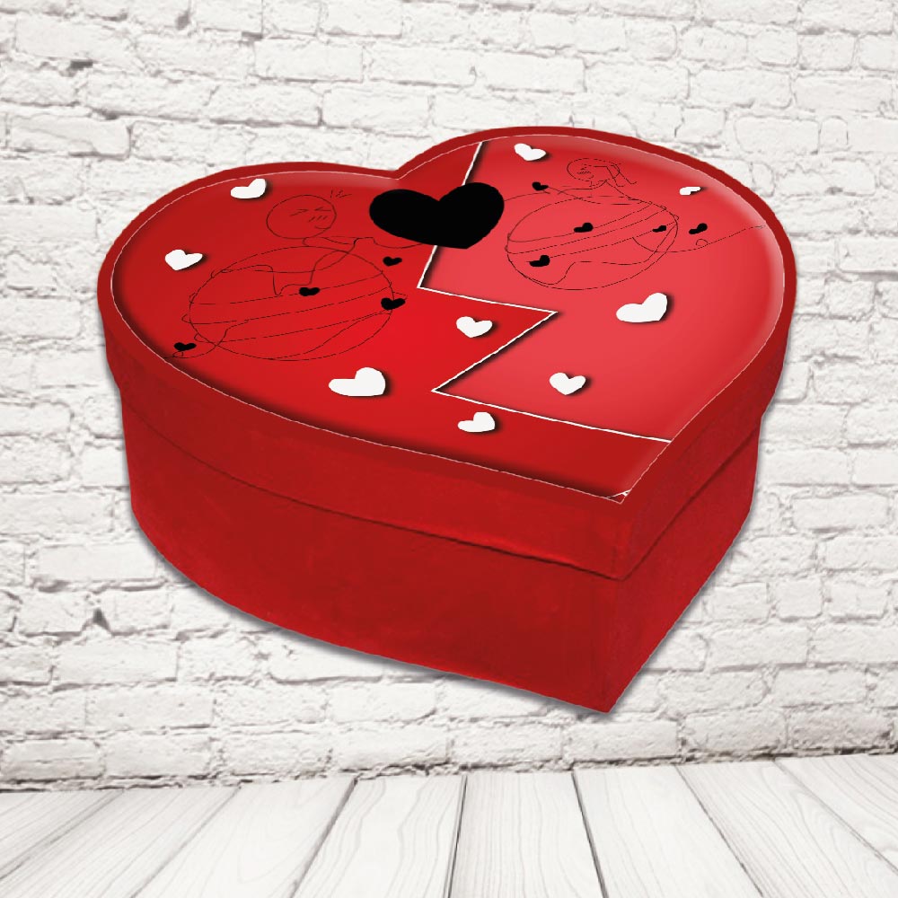 SCATOLA CUORE ''AMORE GOMITOLO''