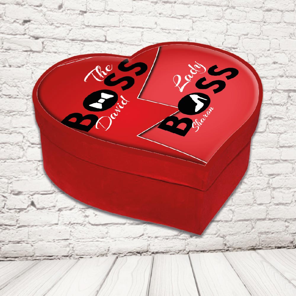 SCATOLA CUORE ''BOSS AND REAL BOSS''