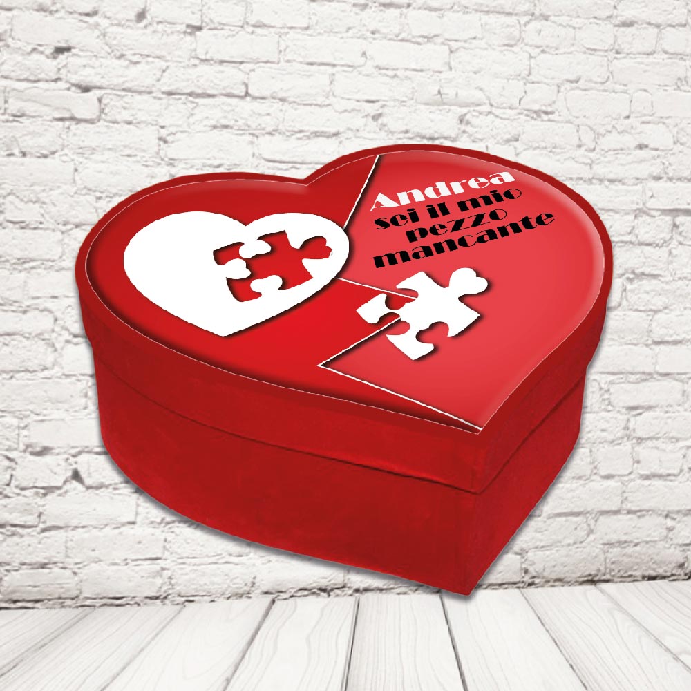 SCATOLA CUORE ''PEZZO MANCANTE''