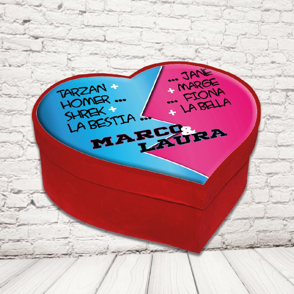 SCATOLA CUORE ''LIST NAME''