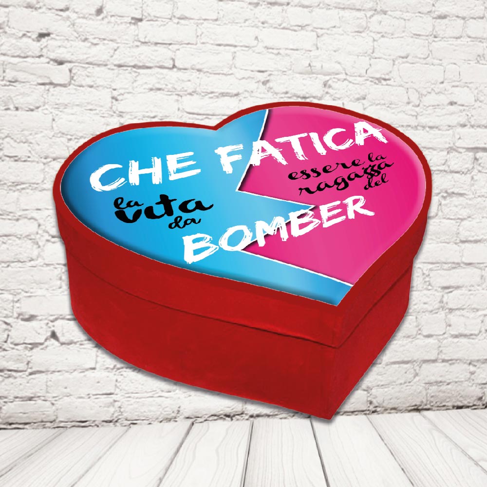 SCATOLA CUORE ''VITE DA BOMBERS''