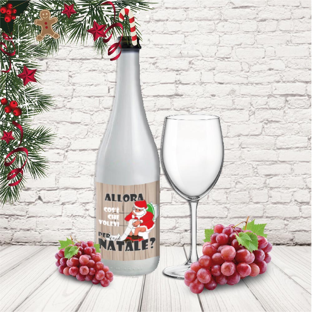 bottiglia ''LISTA REGALI''