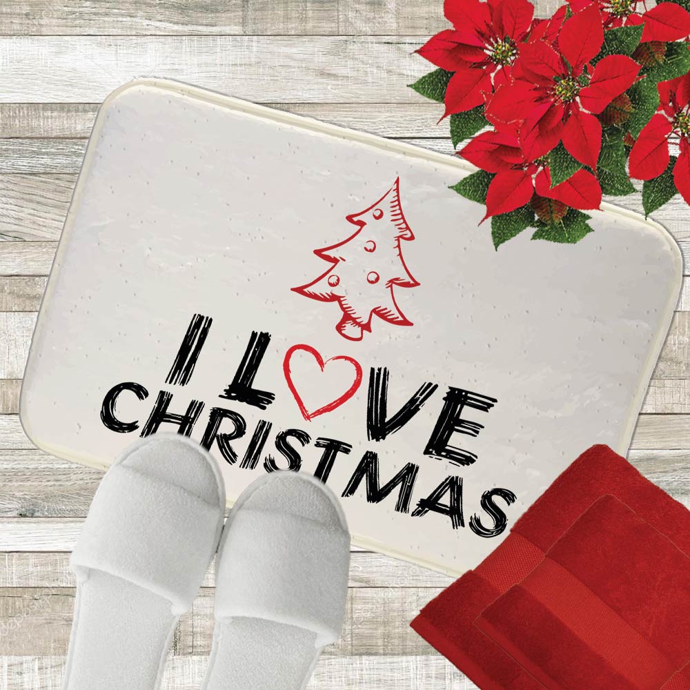 LOVE CHRISTMAS tree bagno