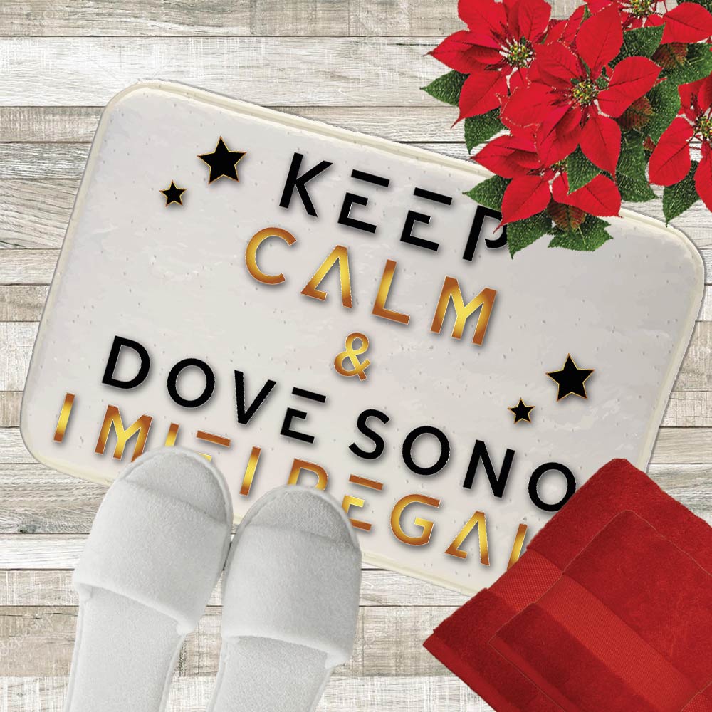 KEEP CALM TAPPETO bagno