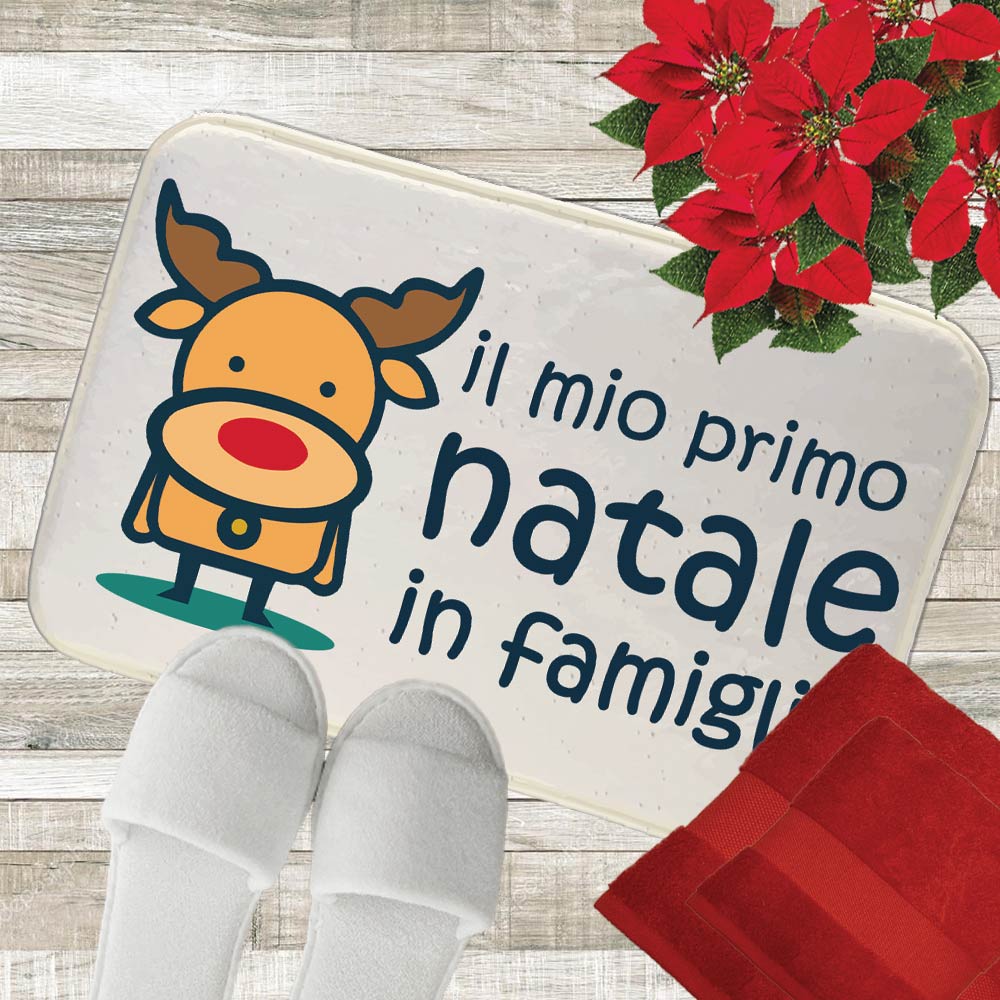 renna cartoon tappeto bagno