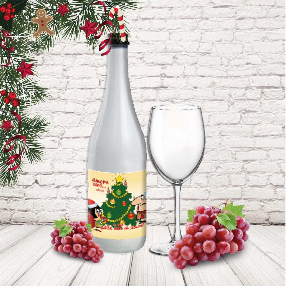 bottiglia ''PALLE AL SICURO''