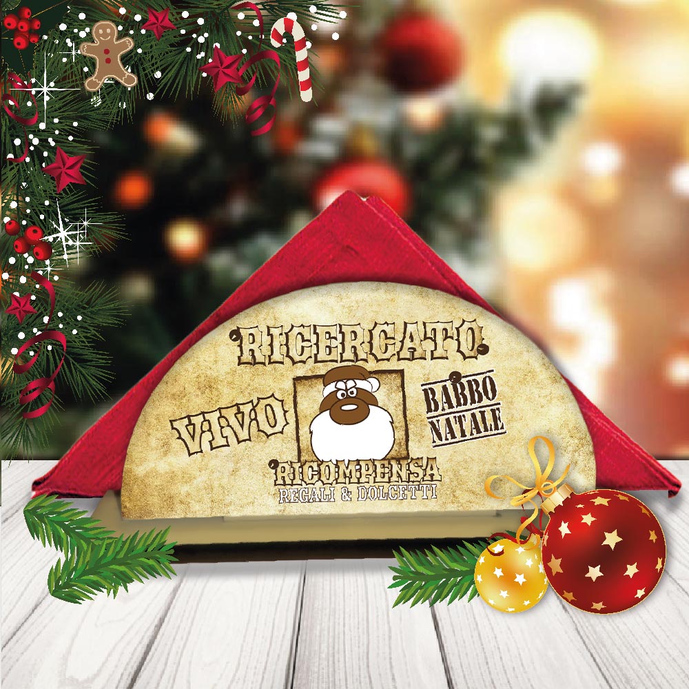 babbo ricercato porta tovaglioli