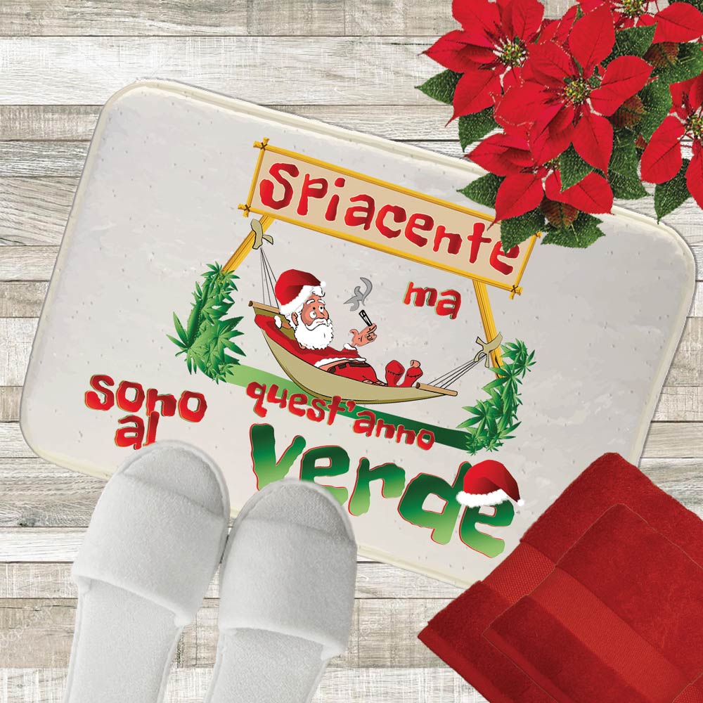 NATALE AL VERDE tappeto bagno