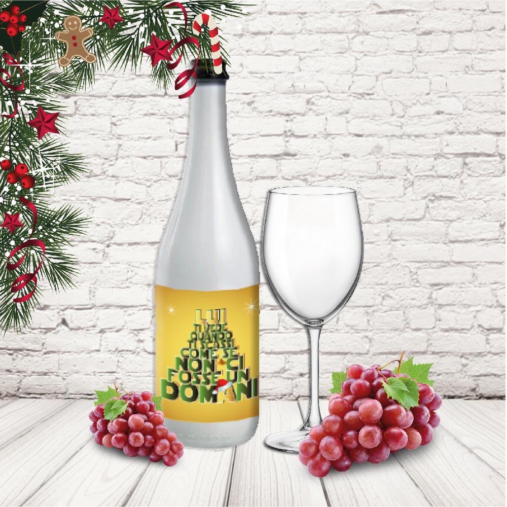 bottiglia vino ''LUI TI VEDE''