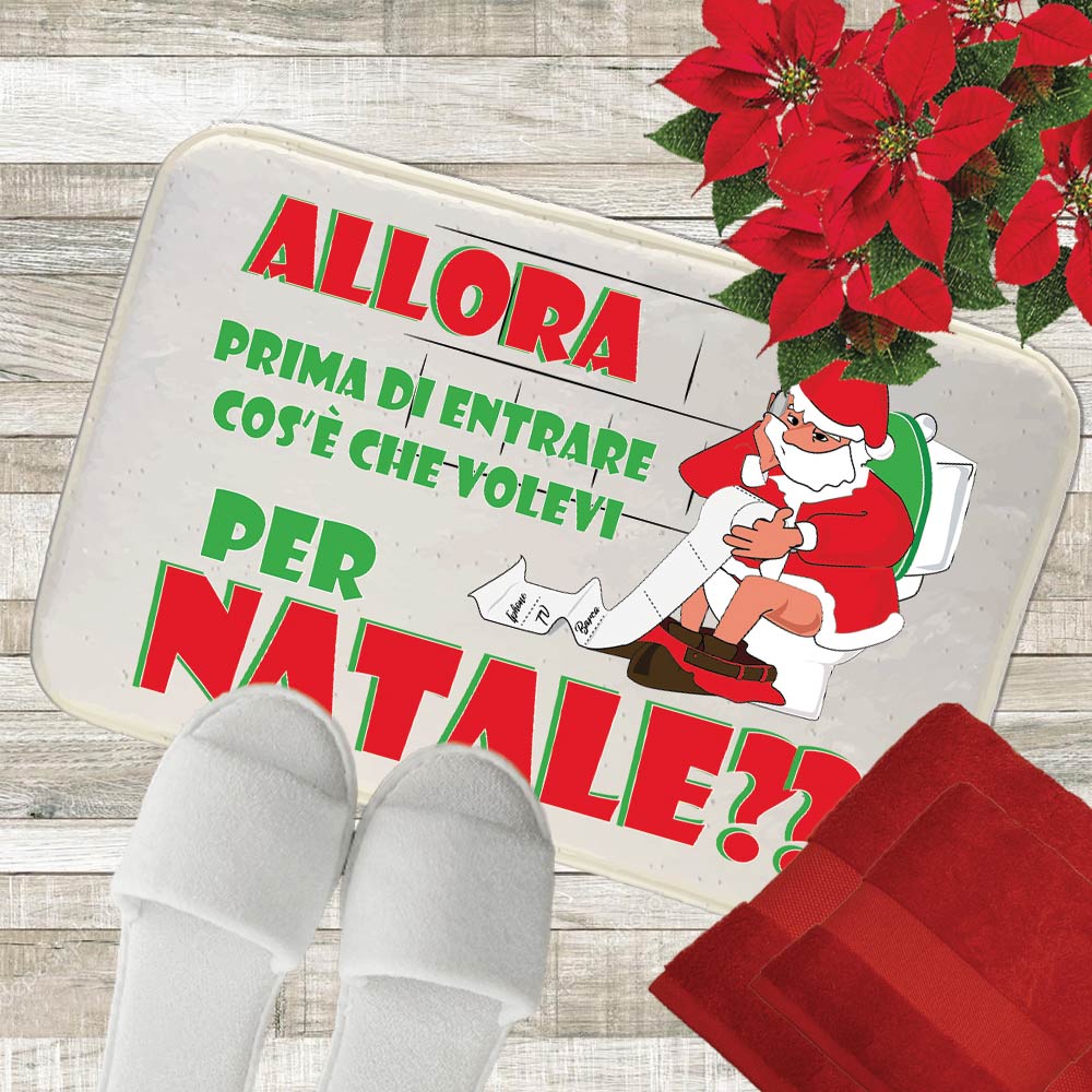REGALO NATALIZIO tappeto bagno