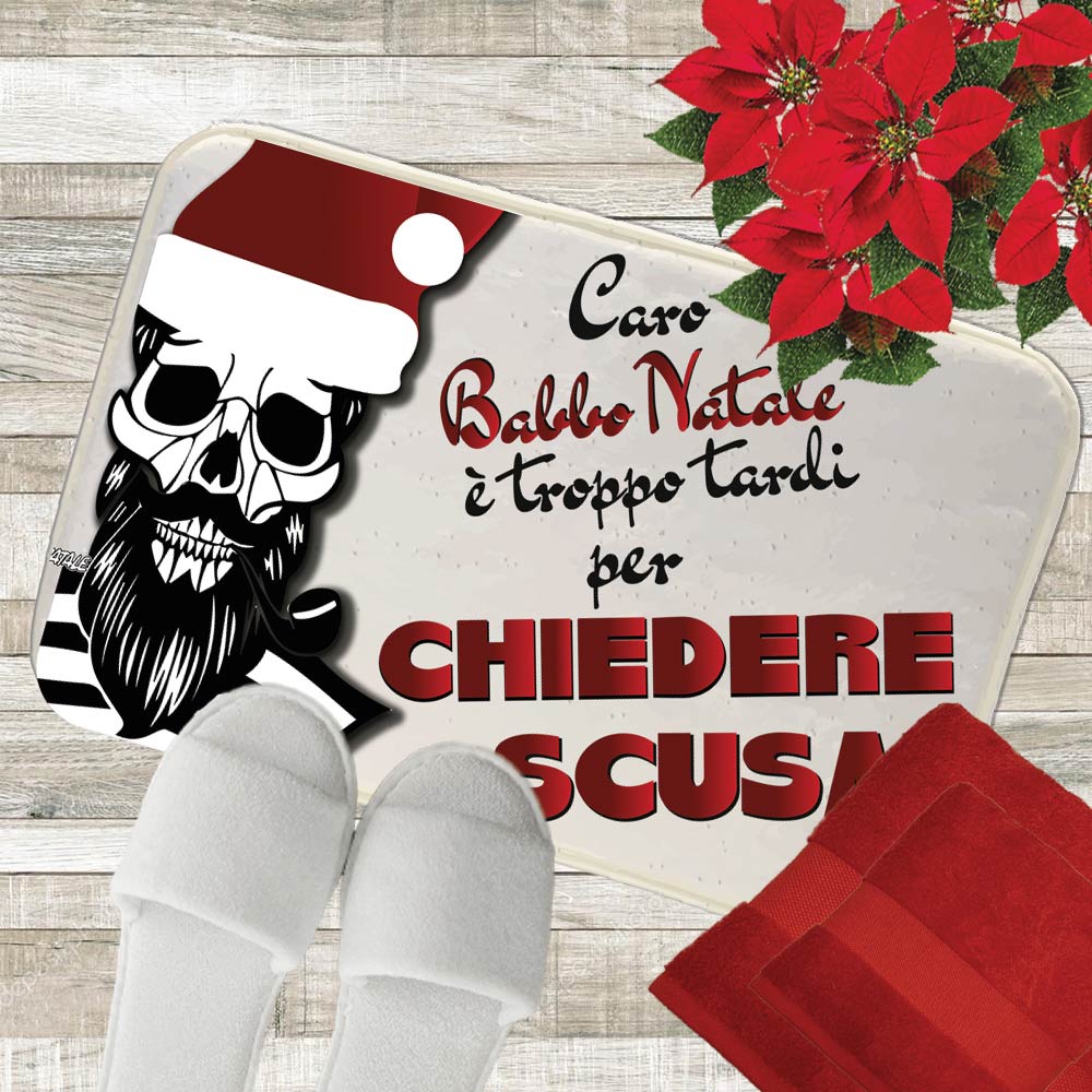 CHIEDERE SCUSA RED tappeto bagno