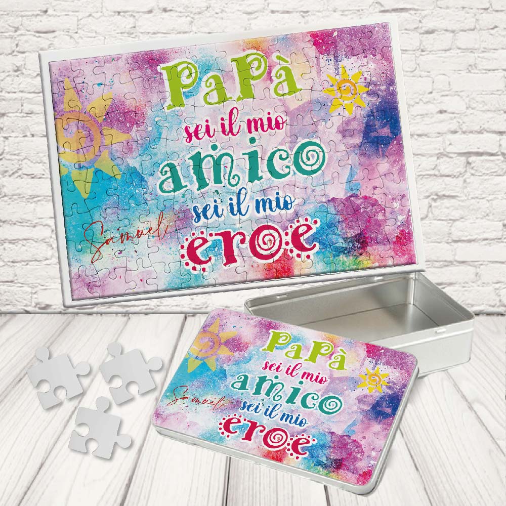 KIT PUZZLE '' DAD AMICO, DAD EROE''