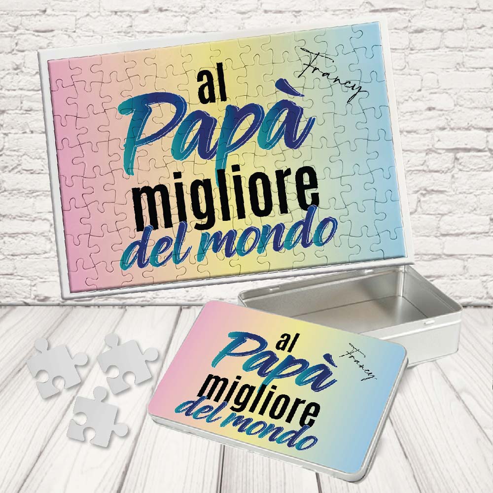 KIT PUZZLE ''DAD MIGLIORE AL MONDO''