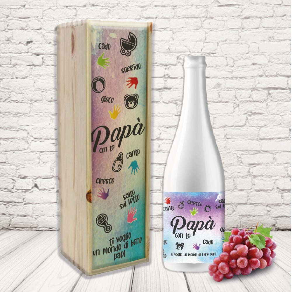 KIT VINO ''CON TE CRESCOI''