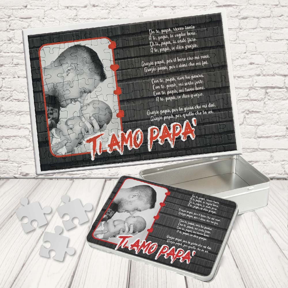 KIT PUZZLE ''DAD DEDICA FOTO''