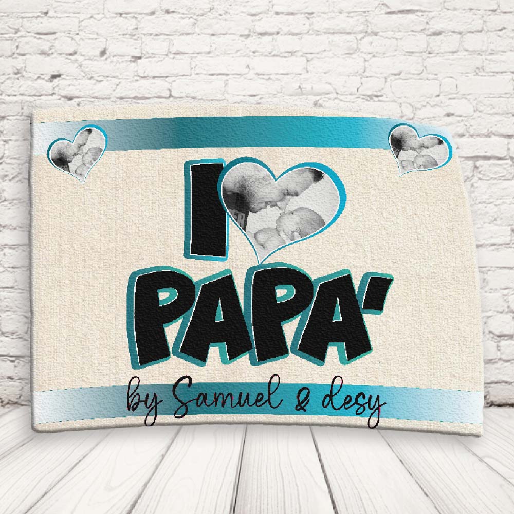 tovaglietta ''LOVE DAD AZZURRO''