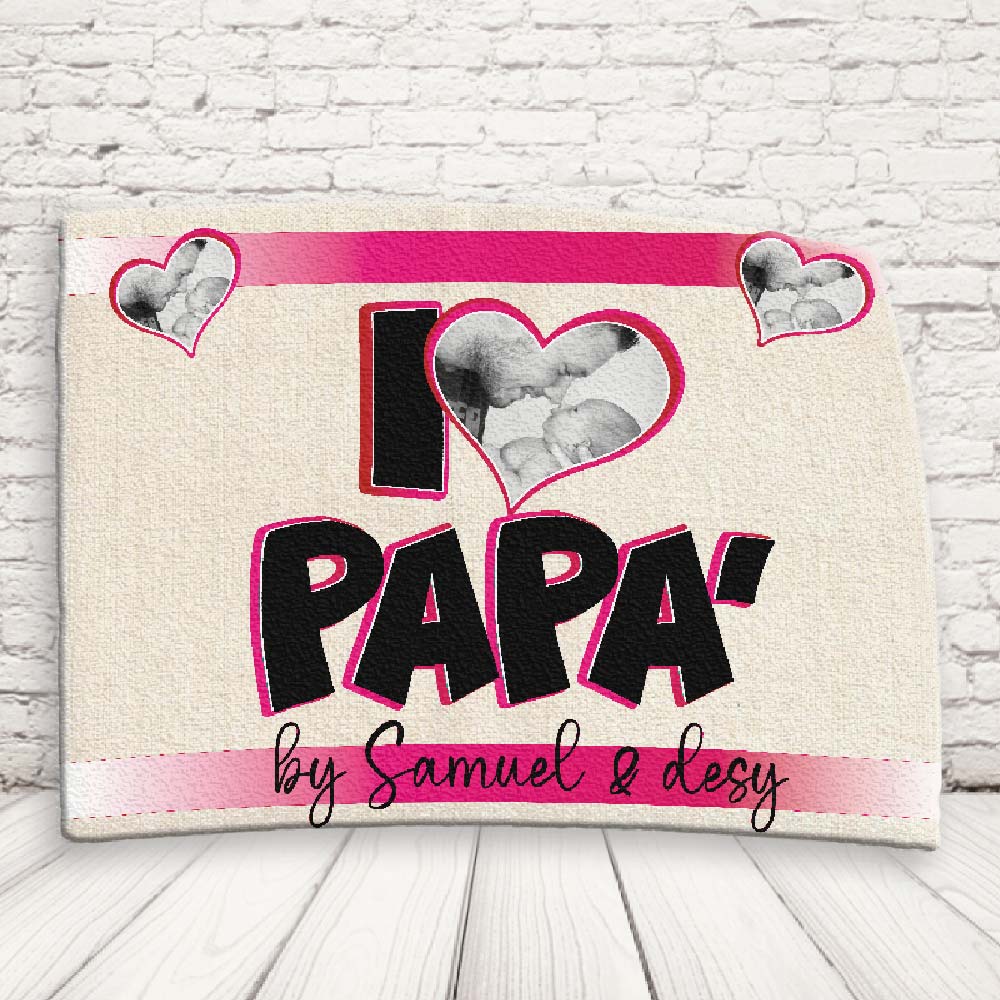 tovaglietta ''LOVE DAD ROSA''