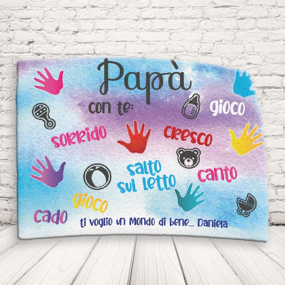 tovaglietta ''CON TE CRESCO''