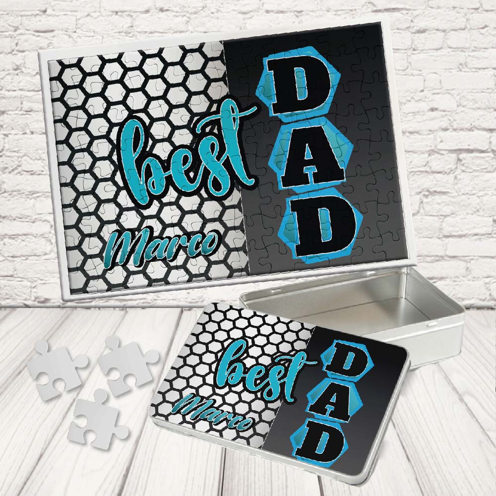 KIT PUZZLE ''BEST DAD BLU''