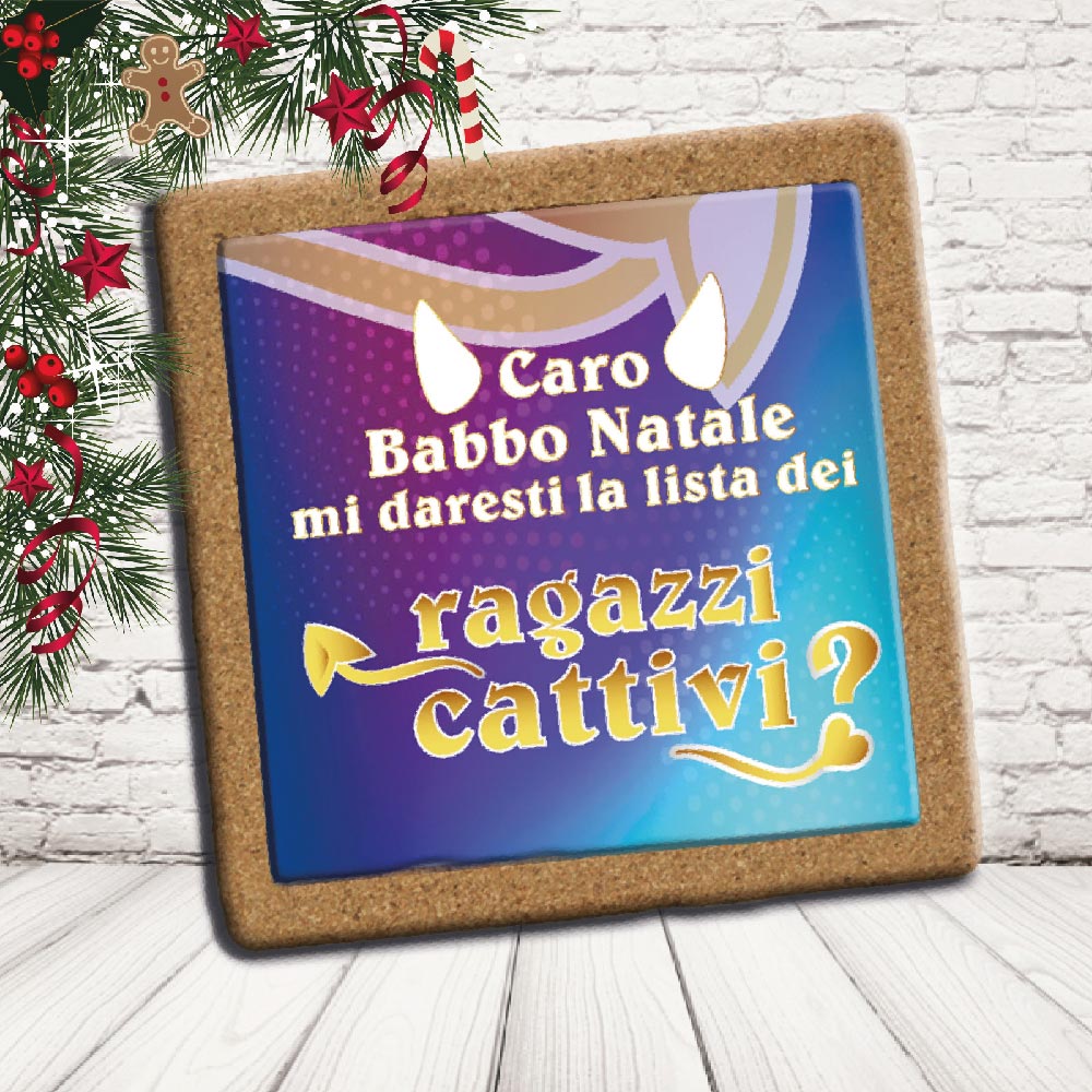 SOTTO PENTOLA ''RAGAZZI CATTIVI'' QUADRATO