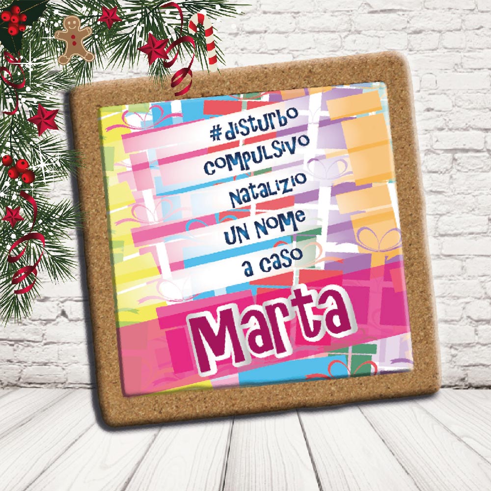 SOTTO PENTOLA ''DISTURBO COMPULSIVO NATALIZIO'' QUADRATO