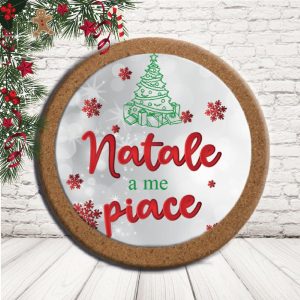SOTTO PENTOLA ''NATALE PIACE '' CERCHIO