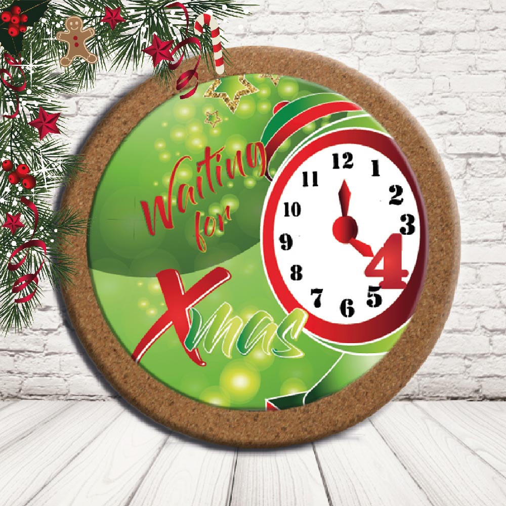 SOTTO PENTOLA 'XMAS VERDE '' CERCHIO