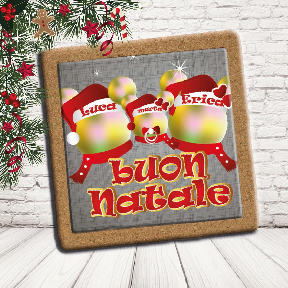 SOTTO PENTOLA ''TOPINI FAMILY '' QUADRATO